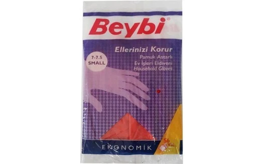 BEYBİ EV İŞLERİ ELDİVENİ (PAMUK ASTARLI) KÜÇÜK BOY ürün görseli 1
