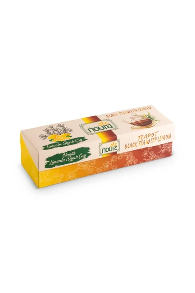Noura Natural Demlik Poşet Limonlu Siyah Çay 22 Adet ürün görseli 1