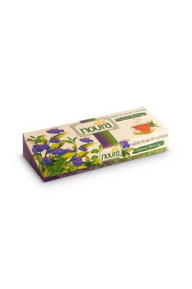 Noura Natural Bardak Poşet Safranlı Yeşil Çay 10'lu ürün görseli 1
