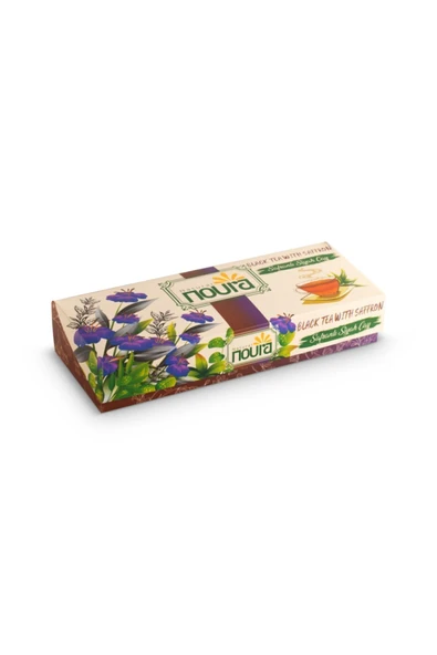 Noura Natural Bardak Poşet Safranlı Siyah Çay 10'lu ürün görseli 1