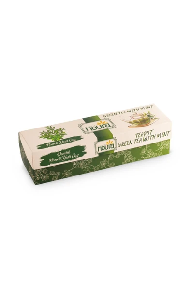 Noura Natural Demlik Poşet Naneli Yeşil Çay 22 Adet ürün görseli 1