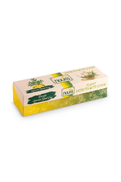 Noura Natural Demlik Poşet Limonlu Yeşil Çay 22 Adet ürün görseli 1