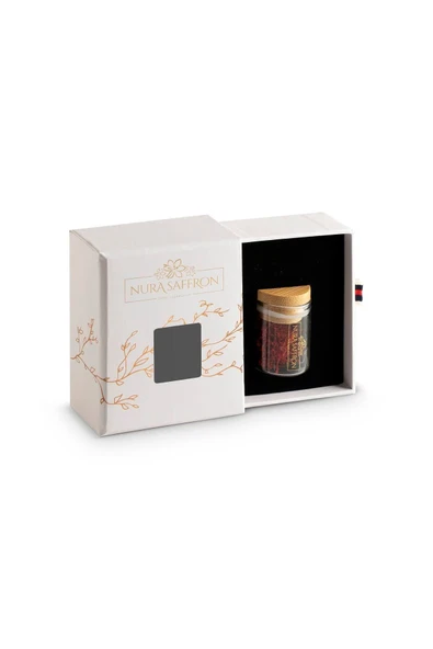 Nura Saffron %100 Iran Safranı 1 gr A Kalite Negin Safran Kutulu ürün görseli 1