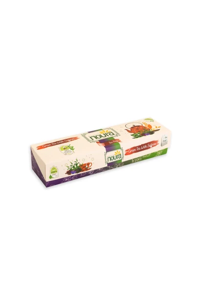 Noura Natural Bardak Poşet Safranlı Yeşil Çay 25 Adet ürün görseli 1