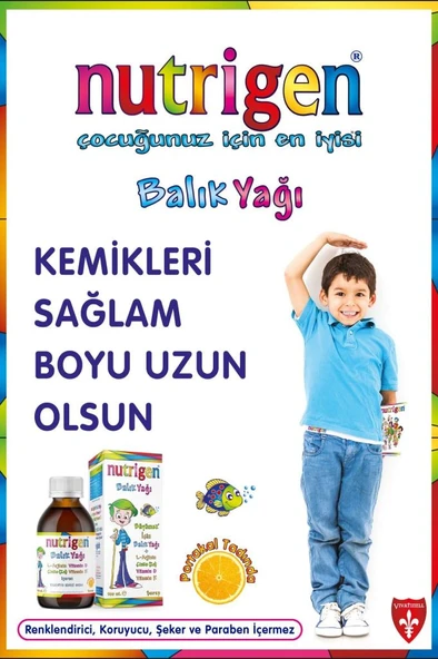 Nutrigen Portakal Aromalı Balık Yağı Şurubu 200 ml - Resim 3