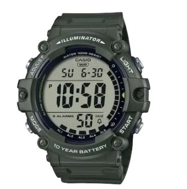 Casio AE-1500WHX-3AVDF Quartz Silikon Yeşil 10 ATM 51 mm Erkek Kol Saati ürün görseli 1