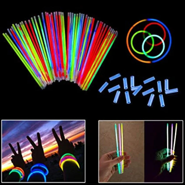 Fosforlu Çubuk Glow Stick 50 Adet ürün görseli 1