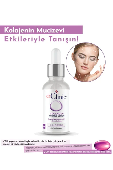 DR. CLİNİC KOLAJENLİ CİLT SIKILAŞTIRICI LEKE SERUMU 30 ML ürün görseli 1