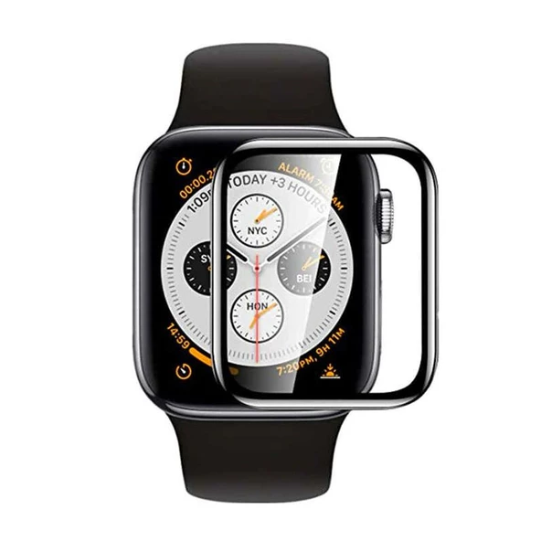 Gpack Apple Watch 7 45mm Full Yapışan ppma Ekran Koruyucu Siyah ürün görseli 1