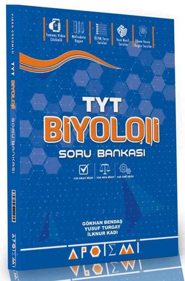 TYT Biyoloji Soru Bankası Apotemi Yayınları ürün görseli 1