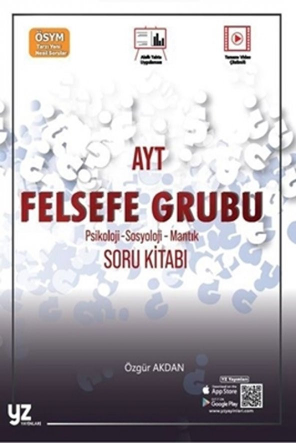 Yz Yks Ayt Felsefe Grubu Soru Kitabı *yeni* ürün görseli 1