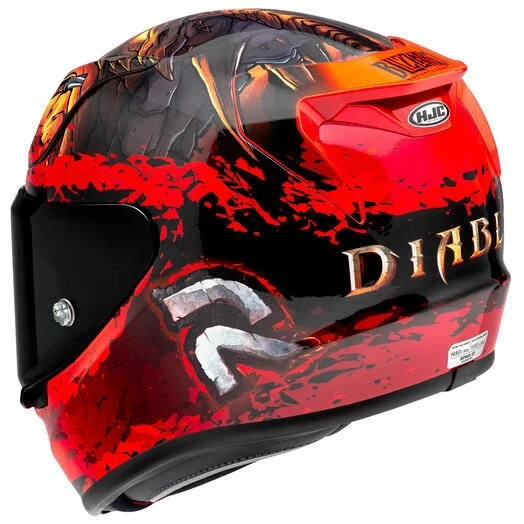 HJC RPHA12 KASK DIABLO BLIZZARD MC1 - Resim 4