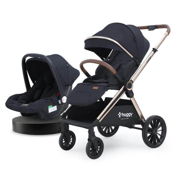 Huggy Mate 5 in 1 Extra Parlak Çift Yönlü Travel Bebek Arabası ürün görseli 1