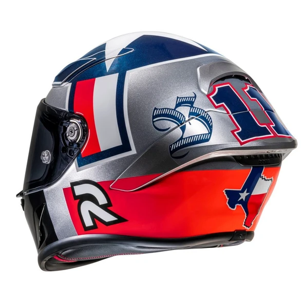 HJC RPHA1 KASK BEN SPIES SILVERSTAR MC21 - Resim 3