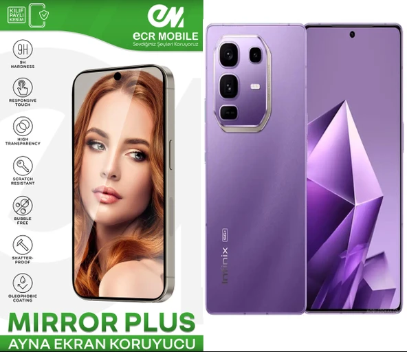 Infinix Note 50 Pro Plus Esnek Ayna(Mirror) 9H Nano Ekran Koruyucu ürün görseli 1