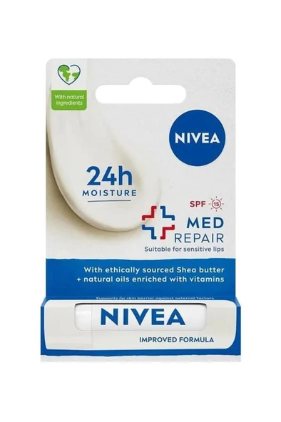 Nivea Med Repair Dudak Bakım Kremi 4,8 gr ürün görseli 1