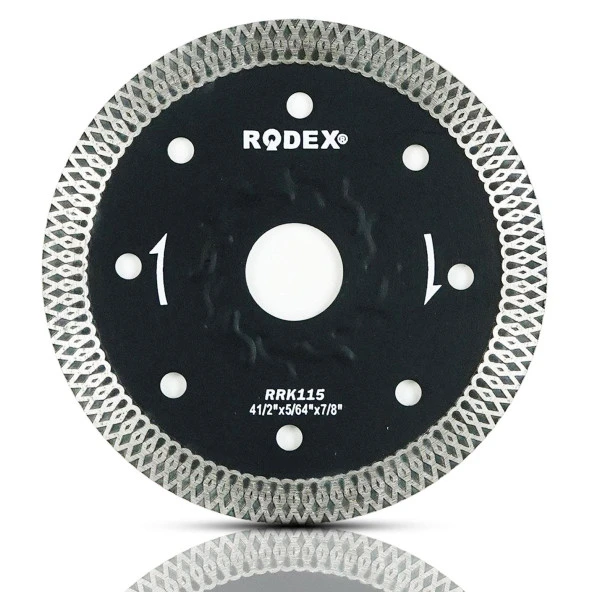 Rodex Slim Elmas Beton Tuğla Granit Kesme Kesici Diski 115 mm ürün görseli 1