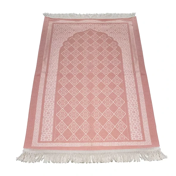 Selçuklu Desenli Astarlı Seccade (Pembe) ürün görseli 1