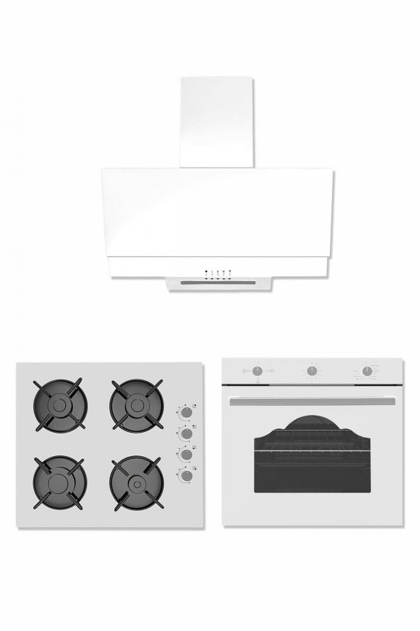 Alveus Newcastle 604T 3Lü Beyaz Ankaste Set (F17 - Gls640 - 604T) ürün görseli 1