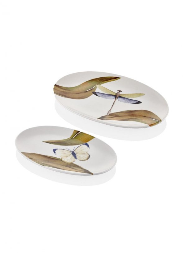 The Mia Blanche Oval Servis Tabağı 2 li Set  29-26 cm BLN0010 ürün görseli 1
