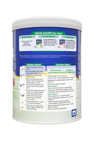 Evolvia NutriPRO Plus 2 Devam Sütü 1000 gr x 2 Adet - Resim 5