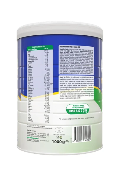Evolvia NutriPRO Plus 2 Devam Sütü 1000 gr x 2 Adet - Resim 6