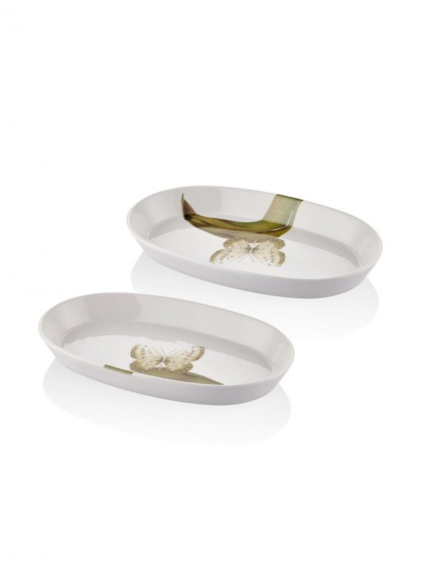 The Mia Blanche Çukur Servis Tabağı 2 li Set 30x17 cm BLN0008 ürün görseli 1