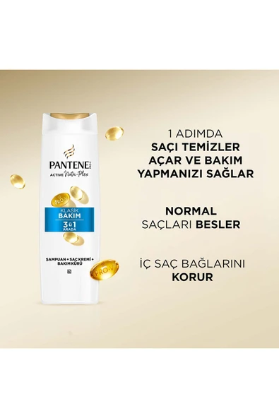 Pantene Temel Bakım 3'Ü 1 Arada Şampuan 400Ml - Resim 5