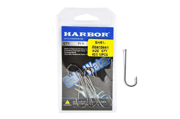 Harbor Sh51 Aberdeen No:2/0 10pcs İğne ürün görseli 1