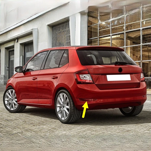 Skoda Fabia 2019-2021 Arka Tampon Sol Reflektör Kedi Gözü 6V6945105 ürün görseli 1