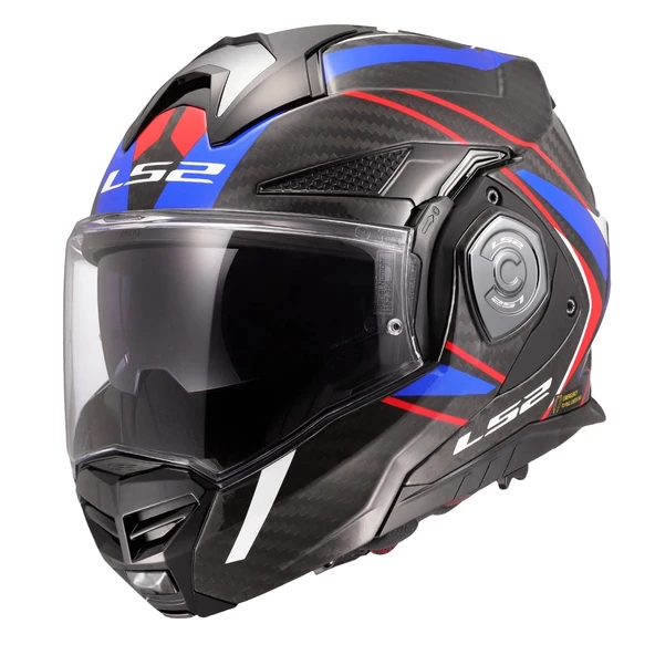LS2 ADVANT X KARBON FUTURE II BEYAZ-MAVİ KASK ürün görseli 1