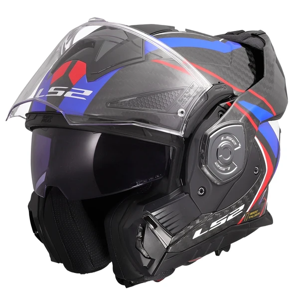 LS2 ADVANT X KARBON FUTURE II BEYAZ-MAVİ KASK - Resim 7