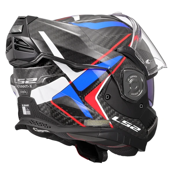 LS2 ADVANT X KARBON FUTURE II BEYAZ-MAVİ KASK - Resim 8