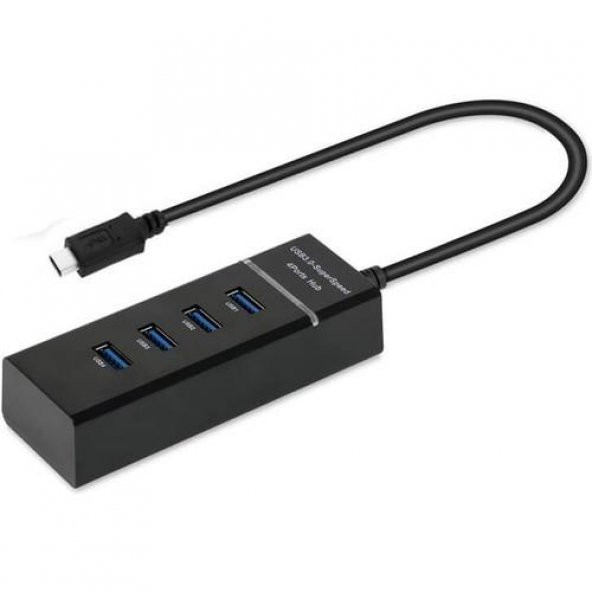 USB Type C To 4 Port USB 3.0 Çevirici Hub Çoklayıcı Type-C ürün görseli 1