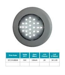 TAVAN LAMBA 12 24 LEDLİ 6500K BEYAZ (SU GEÇİRMEZ) (100 MM) (BUTONSUZ) SANEL 12V-24V SPOT ürün görseli 1