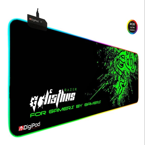 Digipod RGB Gaming Mousepad RGB Oyuncu MousePad 70x30 XL RGB Oyuncu Mousepad Kaymaz Taban 4mm ürün görseli 1