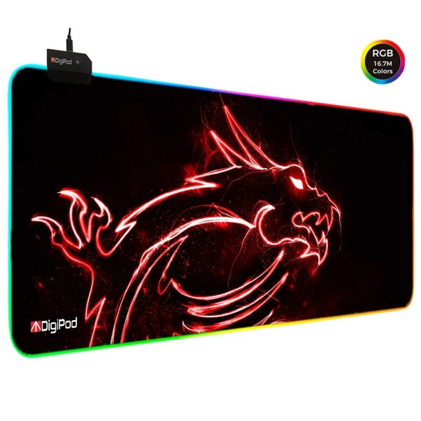 Digipod RGB Gaming Mousepad RGB Oyuncu MousePad 70x30 XL RGB Oyuncu Mousepad Kaymaz Taban 4mm ürün görseli 1