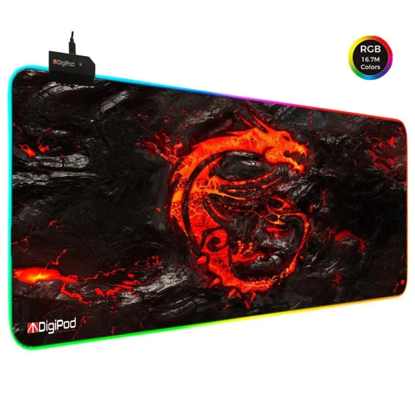 Digipod RGB Gaming Mousepad RGB Oyuncu MousePad 70x30 XL RGB Oyuncu Mousepad Kaymaz Taban 4mm ürün görseli 1