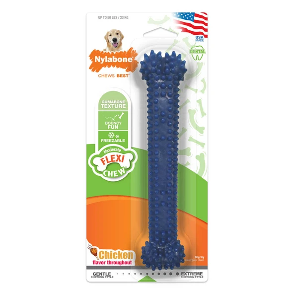 812814-Nylabone Tavuk Aromalı Köpek Çiğneme Kemiği L ürün görseli 1