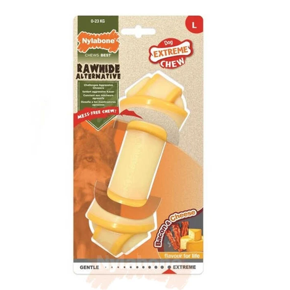 847229-Nylabone Domuzlu Peynirli Köpek Kemiği L ürün görseli 1