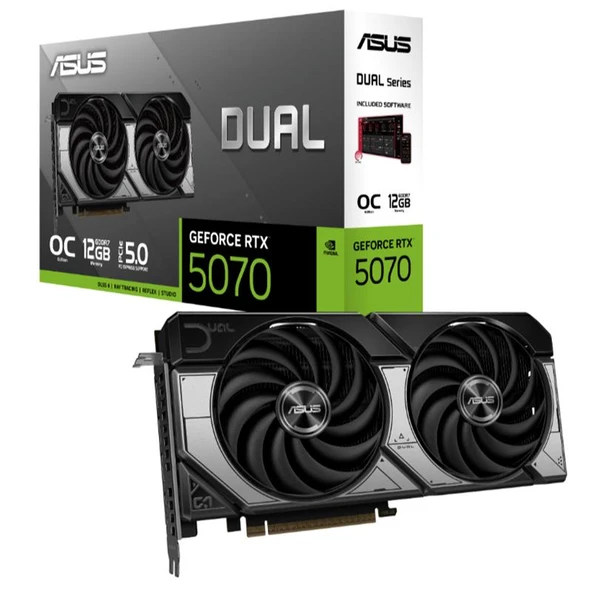 ASUS DUAL-RTX5070-O12G NVIDIA ürün görseli 1