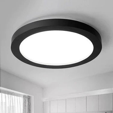 CATA 18W Yuvarlak Sıva Üstü Led Panel 6500K SİYAH Kasa Beyaz Işık IP20 ürün görseli 1