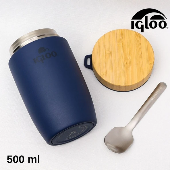 Igloo Bamboo Food Jar 500ml Yemek Termosu Matara - Resim 4