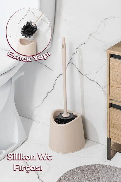 Porsima Sb-776 Silikon Wc Tuvalet Banyo Fırçası Klozet Fırçası Kr ürün görseli 1