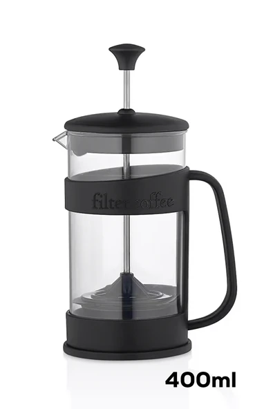 Porsima ET-00118 French Press Süzgeçli Bitki Çayı Demliği Kahve Presi - 400 Ml ürün görseli 1