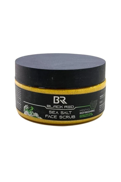 Black Red Sea Salt Mentollü Yüz Peelingi Face Scrub 220 Ml ürün görseli 1