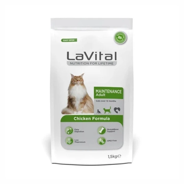 Lavital Maintenance Tavuklu Yetişkin Kedi Maması 1,5 Kg ürün görseli 1