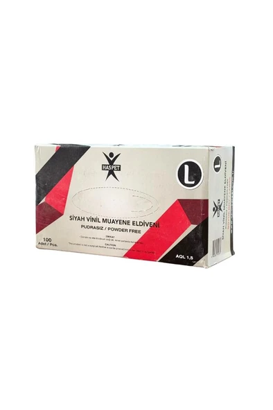 Haspet Siyah Vinil Eldiven L (Large, Büyük) ürün görseli 1