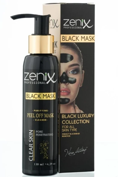 Zenix Soyulan Yüz Maskesi 130 Ml Pompalı Siyah ürün görseli 1