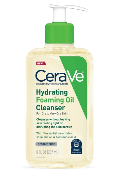 CeraVe Nemlendirici Köpüren Cilt Temizleyici Yağ 237ML ürün görseli 1